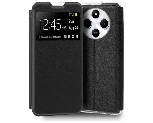 Funda COOL Flip Cover para Xiaomi Redmi 14C / Poco C75 Liso Negro