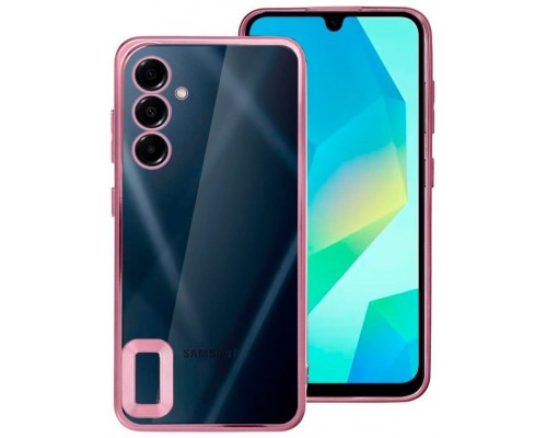 Carcasa COOL para Samsung A165 Galaxy A16 / A16 5G Borde Metalizado (Rosa)