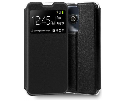 Funda COOL Flip Cover para ZTE Blade A75 Liso Negro