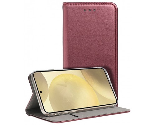 Funda COOL Flip Cover para Samsung S926 Galaxy S24 Plus / S25 Plus Liso Burgundy