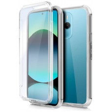 Funda COOL Silicona 3D para Xiaomi Redmi Note 14 (Transparente Frontal + Trasera)