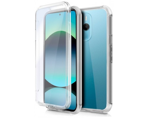 Funda COOL Silicona 3D para Xiaomi Redmi Note 14 (Transparente Frontal + Trasera)