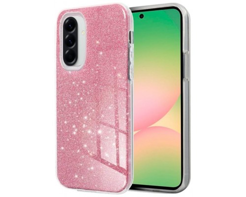 Carcasa COOL para Samsung A566 Galaxy A56 5G Glitter Rosa