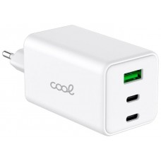 Cargador Red Universal Ultra Fast PD Port x3 (2x Tipo-C + 1x USB) COOL 100W GaN Blanco