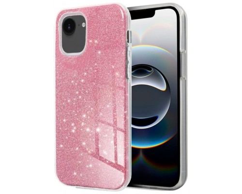 Carcasa COOL para iPhone 16e Glitter Rosa