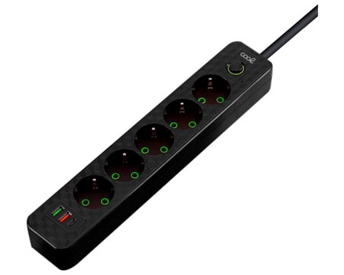 Cargador Universal Multipuerto COOL (Regleta 7 Puertos) Negro