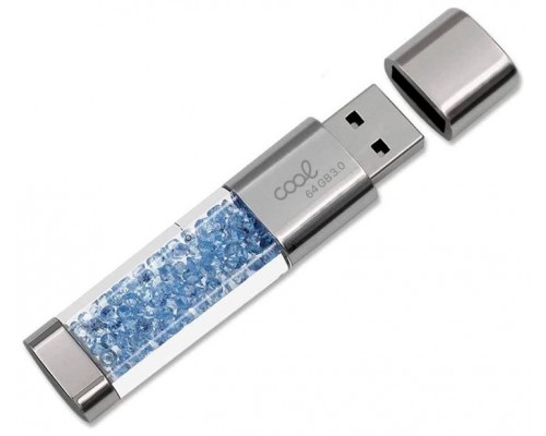 Pen Drive USB x64 GB 3.0 COOL Crystal Celeste