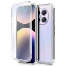 Funda COOL Silicona 3D para Xiaomi Redmi Note 14 Pro (Transparente Frontal + Trasera)
