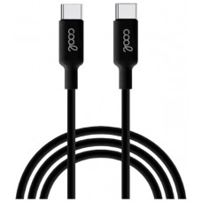 Cable USB Compatible COOL Universal TIPO-C a TIPO-C (1 metro) Negro 3 Amp Cable USB Compatible COOL Universal TIPO-C a TIPO-C (1 metro) Negro 3 Amp