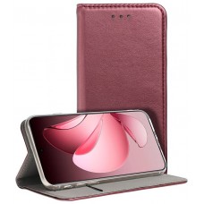 Funda COOL Flip Cover para Oppo Reno 13 Pro 5G Liso Burgundy