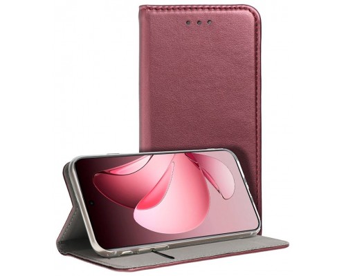 Funda COOL Flip Cover para Oppo Reno 13 Pro 5G Liso Burgundy