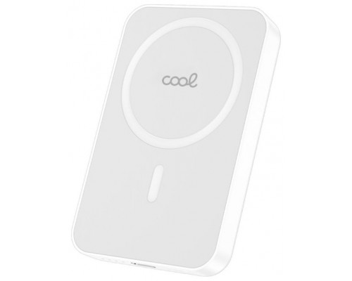 Bateria Externa Universal MAGNÉTICA Power Bank Qi 5000 mAh COOL Blanco