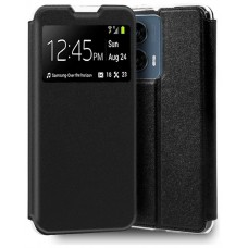 Funda COOL Flip Cover para Motorola Edge 50 Fusion Liso Negro
