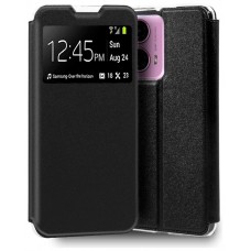 Funda COOL Flip Cover para Motorola Moto G04 / G24 Liso Negro