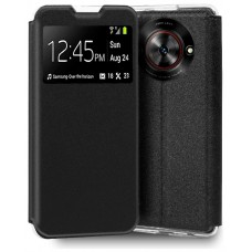 Funda COOL Flip Cover para ZTE Blade A75 5G Liso Negro