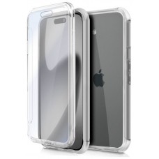Funda COOL Silicona 3D para iPhone 17 (Transparente Frontal + Trasera)