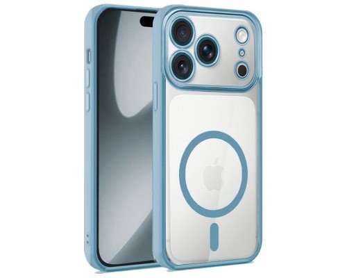 Carcasa COOL para iPhone 17 Pro Magnética Borde Celeste
