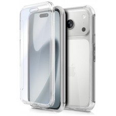 Funda COOL Silicona 3D para iPhone 17 Pro (Transparente Frontal + Trasera)