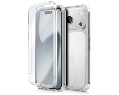 Funda COOL Silicona 3D para iPhone 17 Pro (Transparente Frontal + Trasera)