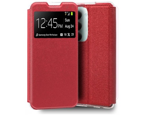 Funda COOL Flip Cover para Xiaomi Redmi 15 / 15 5G Liso Rojo