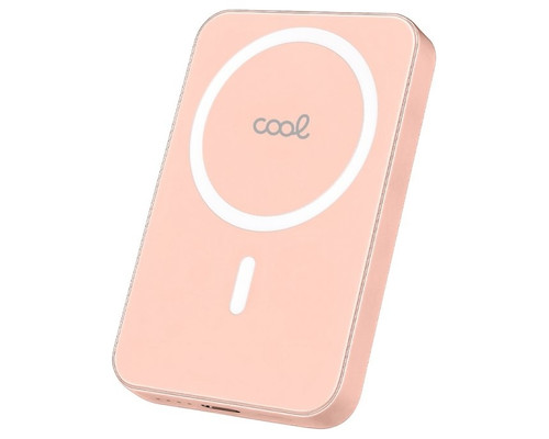 Bateria Externa Universal MAGN&Eacute;TICA Power Bank Qi 5000 mAh COOL Rosa
