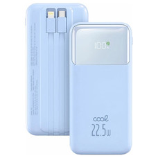 Bater&iacute;a Externa Universal Power Bank 10.000 mAh Carga R&aacute;pida 22.5W COOL Pocket Celeste