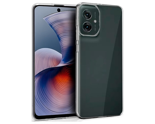 Funda COOL Silicona para Motorola Moto G55 5G (Transparente)