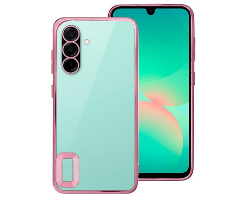 Carcasa COOL para Samsung A266 Galaxy A26 5G / A17 / A17 5G Borde Metalizado (Rosa)