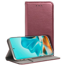 Funda COOL Flip Cover para Motorola Edge 60 / Edge 60 Fusion Liso Burgundy