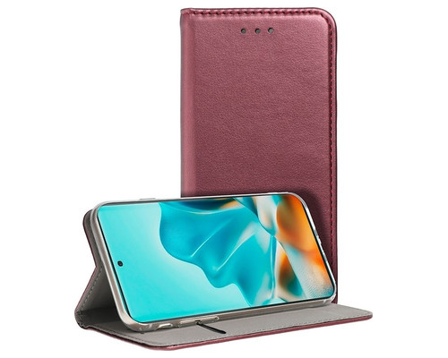 Funda COOL Flip Cover para Motorola Edge 60 / Edge 60 Fusion Liso Burgundy