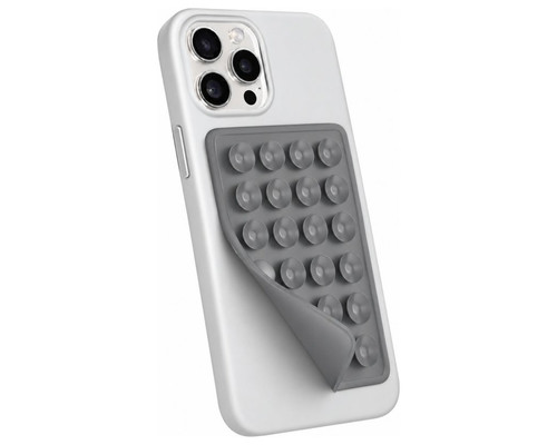 Ventosa Universal Silicona para Smartphone (Gris)