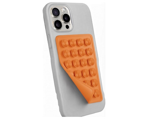 Ventosa Universal Silicona para Smartphone (Naranja)