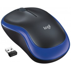 RATON LOGITECH M185 WIRELESS BLACK/BLUE