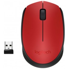 RATON LOGITECH WIRELESS MOUSE M171 RED/BLACK