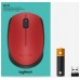 RATON LOGITECH WIRELESS MOUSE M171 RED/BLACK