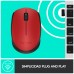 RATON LOGITECH WIRELESS MOUSE M171 RED/BLACK