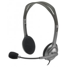 AURICULARES LOGITECH H111 CON MICROFONO JACK 3.5 GRIS