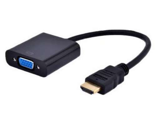 ADAPTADOR GEMBIRD HDMI-M A VGA-H  Y AUDIO CON JACK 3.5 (CABLE 15CM)