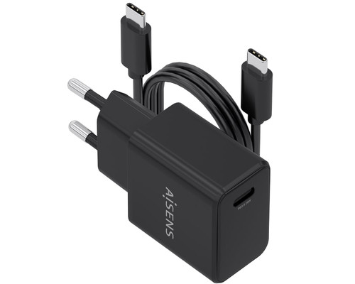 CARGADOR AISENS ASCH-20W1P082-BK