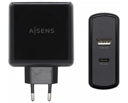 CARGADOR AISENS ASCH-2PD45A-BK