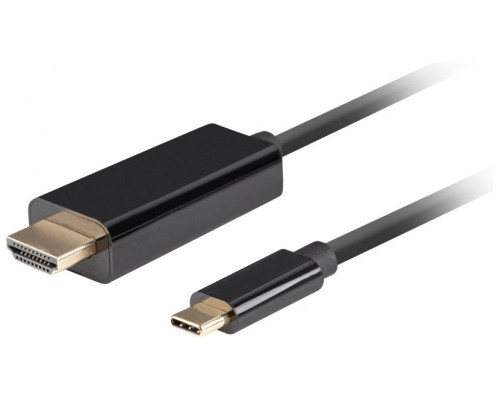 CABLE USB TIPO C A HDMI 4K LANBERG 3M - MACHO - MACHO - NEGRO·
