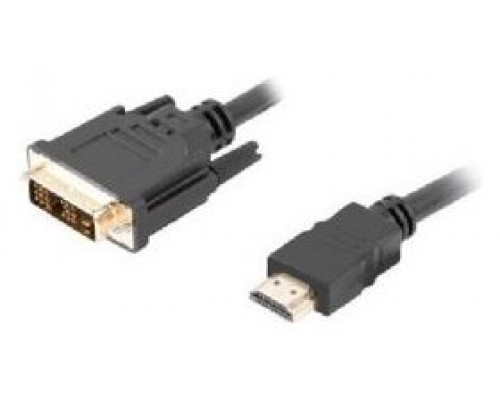 CABLE HDMI LANBERG MACHO/DVI-D 18+1 MACHO SINGLE LINK 3M NEGRO·