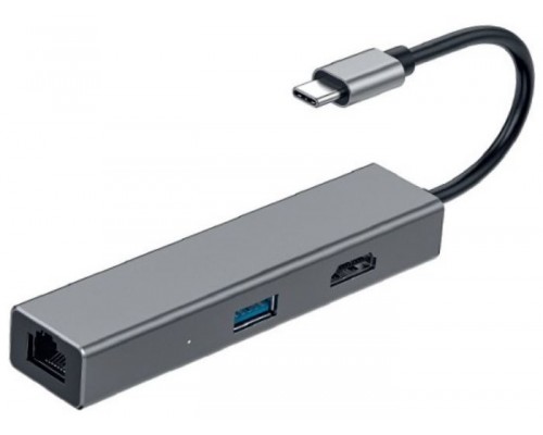 MINI DOCK COOLBOX USB-C a LAN Gigabit, HDMI y 3xUSB3.0 (USB-A).