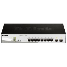 SWITCH SEMIGESTIONABLE D-LINK DGS-1210-08P/E 8P GIGA POE (45W) + 2P GIGA COMBO RACK