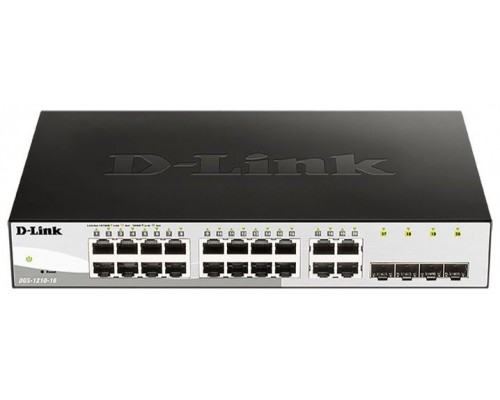 SWITCH SEMIGESTIONABLE D-LINK DGS-1210-16/E 12P GIGA + 4P GIGA COMBO RACK