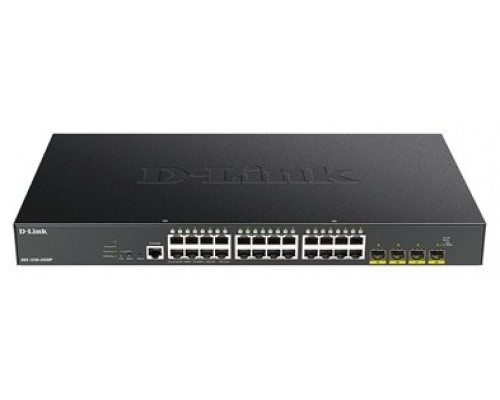 SWITCH SEMIGESTIONABLE D-LINK DGS-1250-28XMP/E 24-PORT GIGA POE, 4X10G SFP+