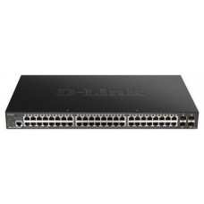 SWITCH SEMIGESTIONABLE D-LINK DGS-1250-52XMP/E 48P GIGA POE (370W) + 4P 10G SFP+ CAPACIDAD