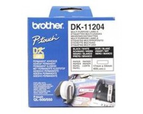 PAPEL ETIQUETAS PRECORTADAS 17X54MM BROTHER