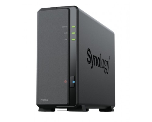 NAS SYNOLOGY 1 BAY DS124 1GB 2 x USB 3.2 1 x RJ45 GIGA