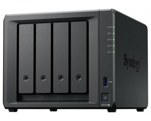 NAS SYNOLOGY 4 BAY DS423+ 4x3.5"/2.5"  2xM.2(NVMe) 2GB DDR4 2x1GBE